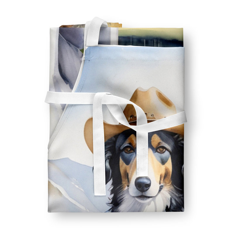 Tablier de bienvenue Borzoi Cowboy