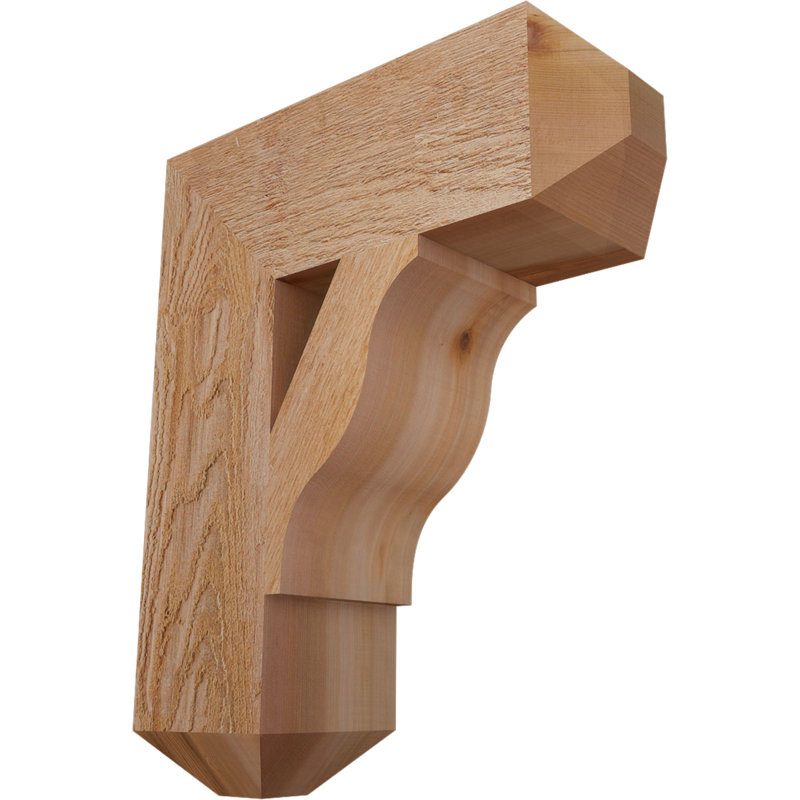 Support pour artisan Funston, H 22 po x l 6 po x P 18 po, Sciage brut, Cèdre rouge