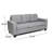Three With Wood Legs - Grey Fabric Living Room Comfort Alluring Sitting Solution