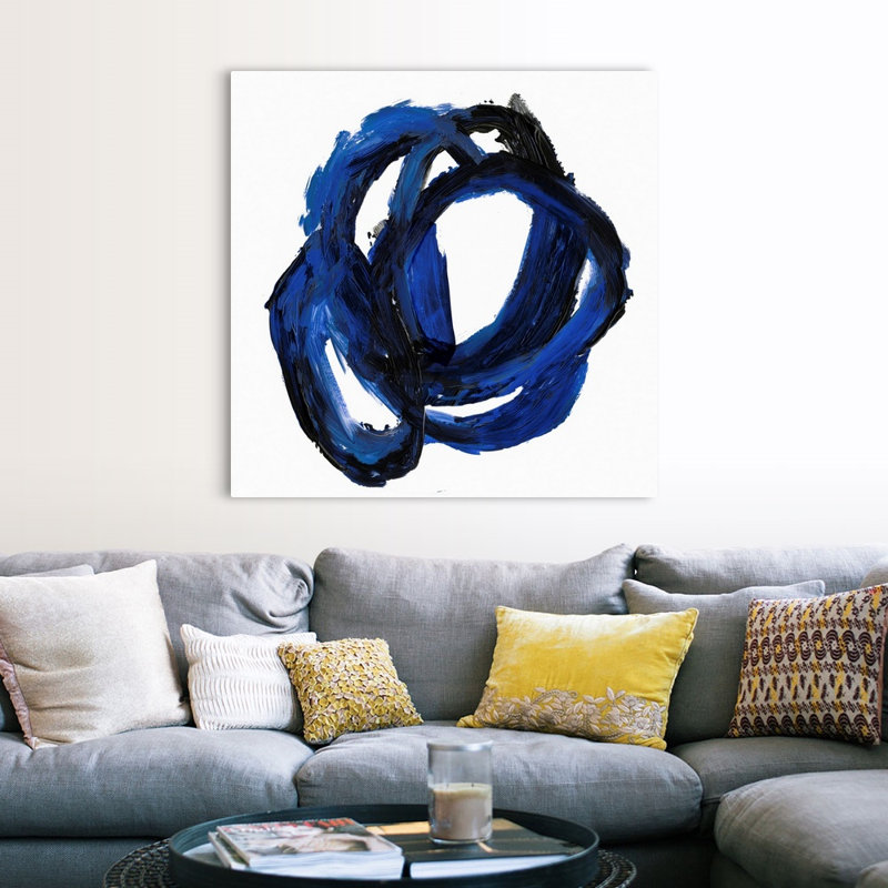 « Eternal indigo II » par PI studio-impression sur toile, Toile tendue, H 48 po x l 48 po x P 1,25 po