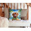 Dogue de Bordeaux Luau Throw Pillow-99813260