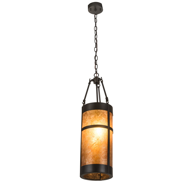 Luminaire suspendu cylindrique simple à 1 lumière Fulton