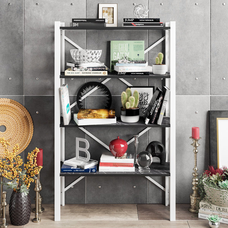 Phyllis Bookcase, White/Black