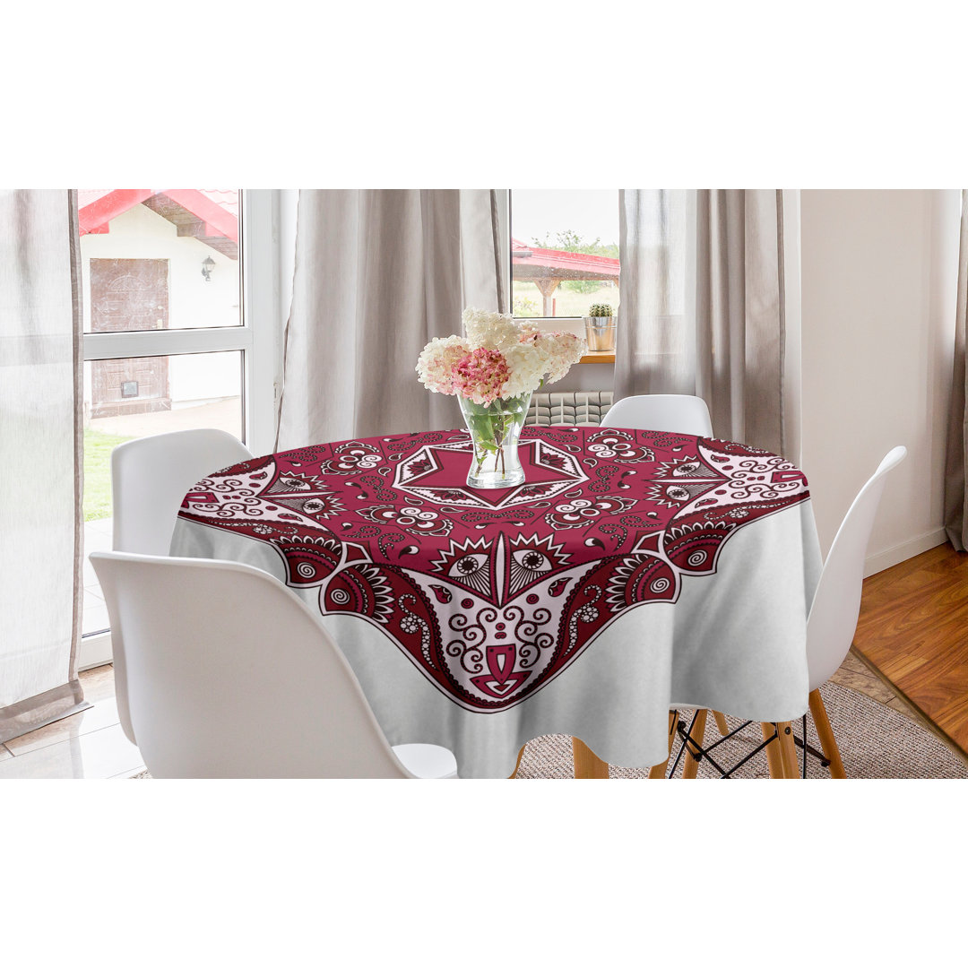 Tischdecke, Maroon Mandala, Red