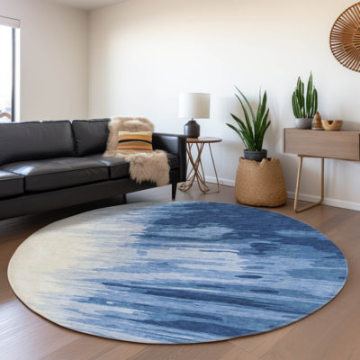 Premium Machine Washable Corum AMF1050 Abstract Rug