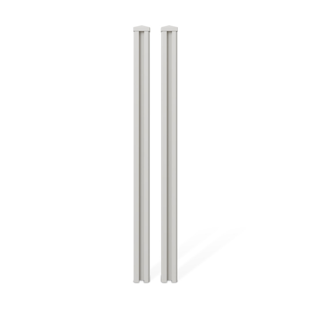 WamBam 6 ft H x 4.5 in W Traditional Vinyl Finishing Post (Set of 2) WamBam Traditional Fence