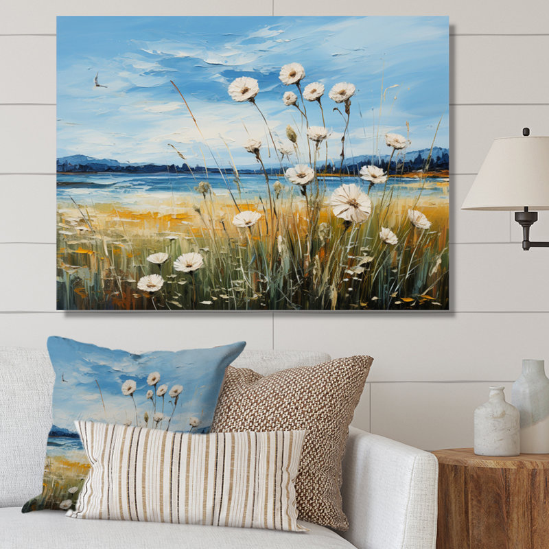 Veniaminof Landscape Vangogh Dandelions Field III On Canvas Print, H 30 po x l 40 po x P 1,5 po, Toile tendue