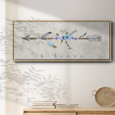 Boho Arrow I- Framed Canvas