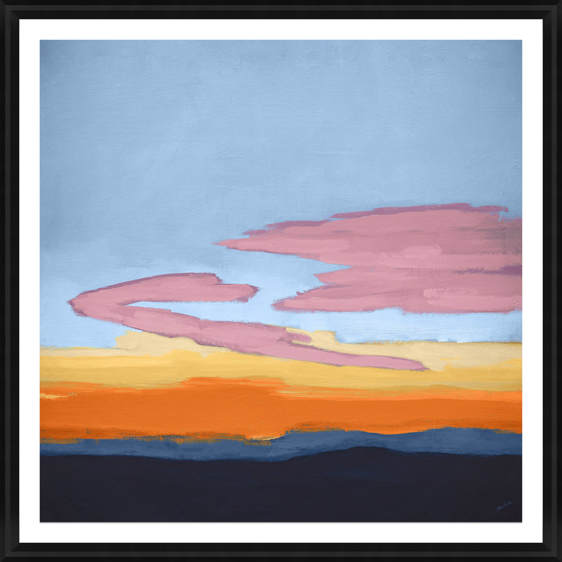 October Sunrise, Black Single Picture Frame Paper, Yes