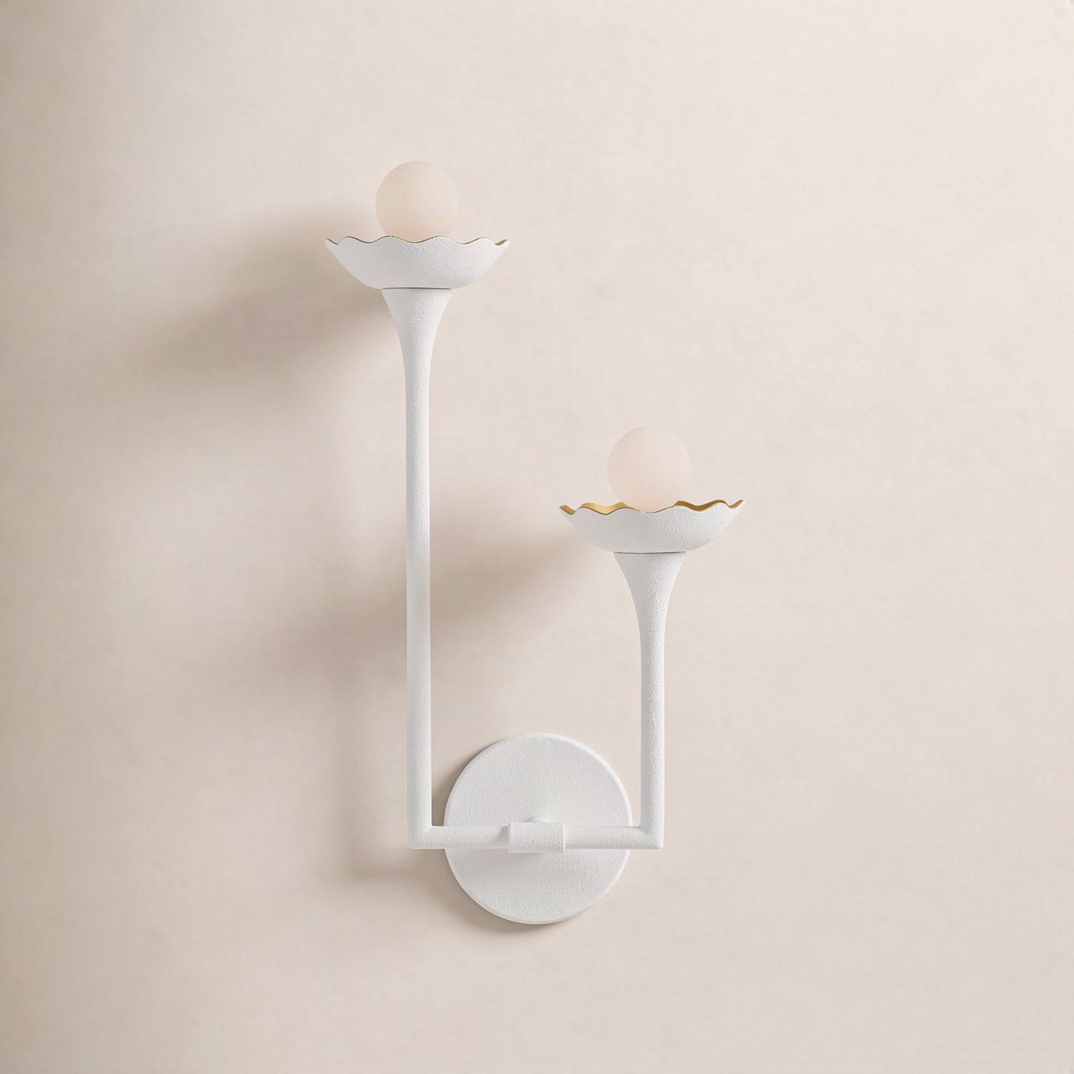 2-Light Floral Wallchiere