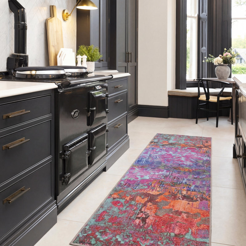 Tenicka Abstract Cotton Machine Tufted Area Rug, 80cm x 150cm