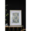 Décoration murale florale 24 po x 32 po - Cadre doré luxueux, impressions florales multicolores pour des œuvres d'art à domicile, photos de luxe, chambre à coucher et vestibule