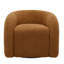 Fauteuil demi-tonneau pivotant rembourré Aunna-249351913