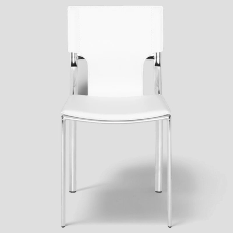 Mounjid Side Dining Chair, White