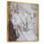 Toile avec cadre flottant or