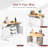 55" Rolling Kitchen Island with 2 Drop Leaves, Power Outlet, 3 Drawers & Storage Cart-946910773