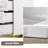 Kaysa 3-Drawer White Nighstands with Gold Handles Modern Bedside Table Sofa Side Table