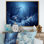 Blue And Black Underwater World - Beach & Ocean Canvas Print