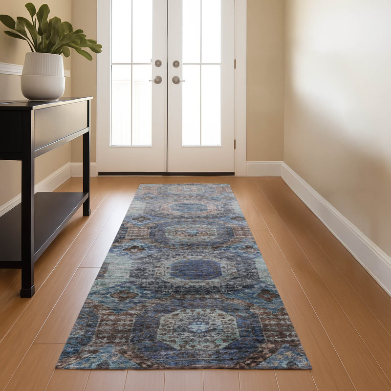 Premium Machine Washable Mayfield AMF1944 Panels Rug, Runner 2'3" x 7'6"