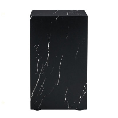 Black Marble Texture MDF Coffee Table - Luxurious Design, Perfect Living Room Accent.Rectangular Fashion Texture Design Coffee Table, Suitable For Various Situations And Scenes.