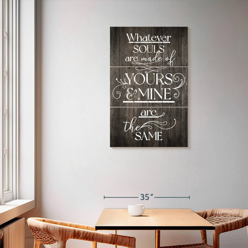 Tergel Your Soul And Mine Typography, 57" H x 36" W