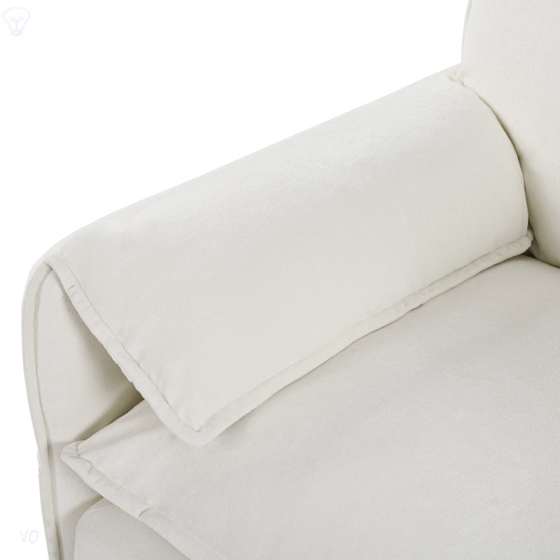 Canapé-lit modulaire surdimensionné à siège profond avec 3 repose-pieds et coussins moelleux, lit modulaire pour salon, appartement, combinaison de bricolage chenille