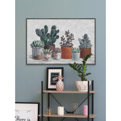 " Succulent Clay Pots " Painting Print