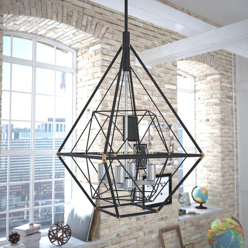 Colmesneil 4 - Light Oil Rubbed Bronze And Satin Nickel Single Pendant