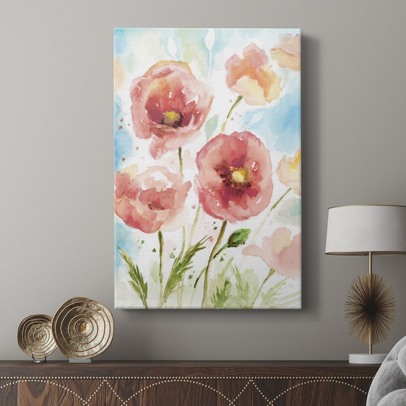 Botanical Blush II -Gallery Wrapped Cavas, 27" H x 18" W