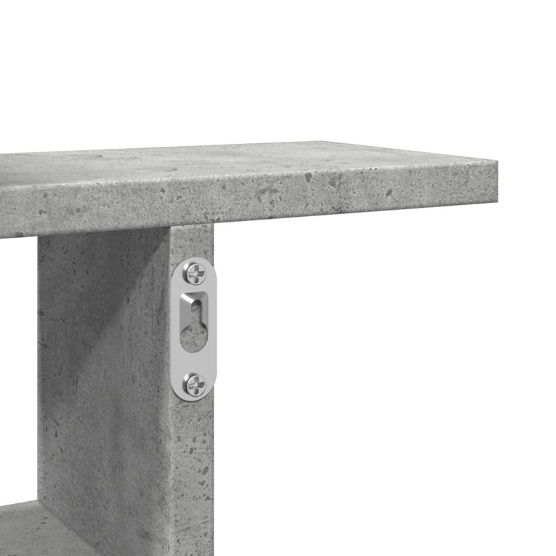 Rocchi Floating Shelf, Grey, 38cm H x 38cm W x 12cm