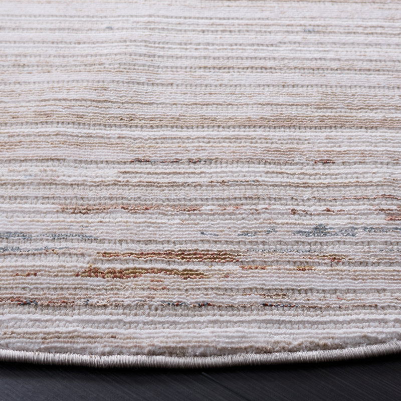 Ellwood Modern 208 Performance Abstract Rug, Round 6'5"