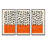 Minimal Geometric Compostions Of Elementary Forms XVII - 3 Piece Floater Frame Print on Canvas-75927732-75927722