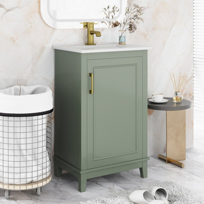 Meuble-lavabo de 20 po avec lavabo en céramique
