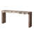 Rustic Modern Manufactured Wood Console Table With Step-Block Design