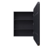 Stainless Steel Recessed Framed Single Door Medicine Cabinet with Adjustable Shelves