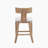 27" Counter Stools Set of 2, Upholstered Counter Height Bar Stools with Solid Rubber Wood Frame, Backrest, Footrest, Armless Barstools for Home Bar, Kitchen Counter-344875829