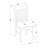 7 Piece Dining Table Set Consist of a Rectangle Wooden Table with Butterfly Leaf and 6 Dining Room Chairs, Linen White-1610798167