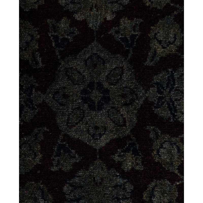 Overdyed One-of-a-Kind 4' 1" X 6' 4" Hand Knotted Area Rug