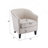 Upholstered Stripe Barrel Chair
