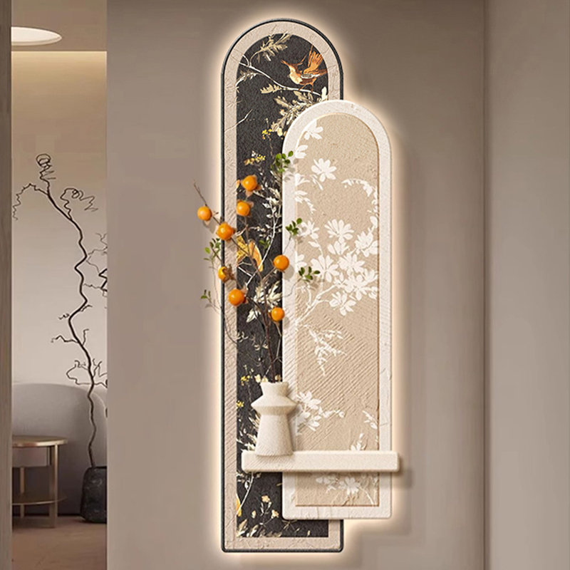 Image murale d'art moderne en grès, H 70,87 po x l 23,62 po