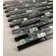 Random Sized Glass & Metal Linear Mosaic Wall Tile