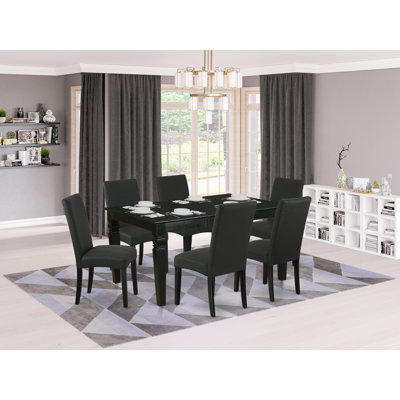 Wona Extendable Rubberwood Solid Wood Dining Set