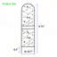 Ensemble de 4 treillis de jardin antirouille en métal 19,7 po-909253552