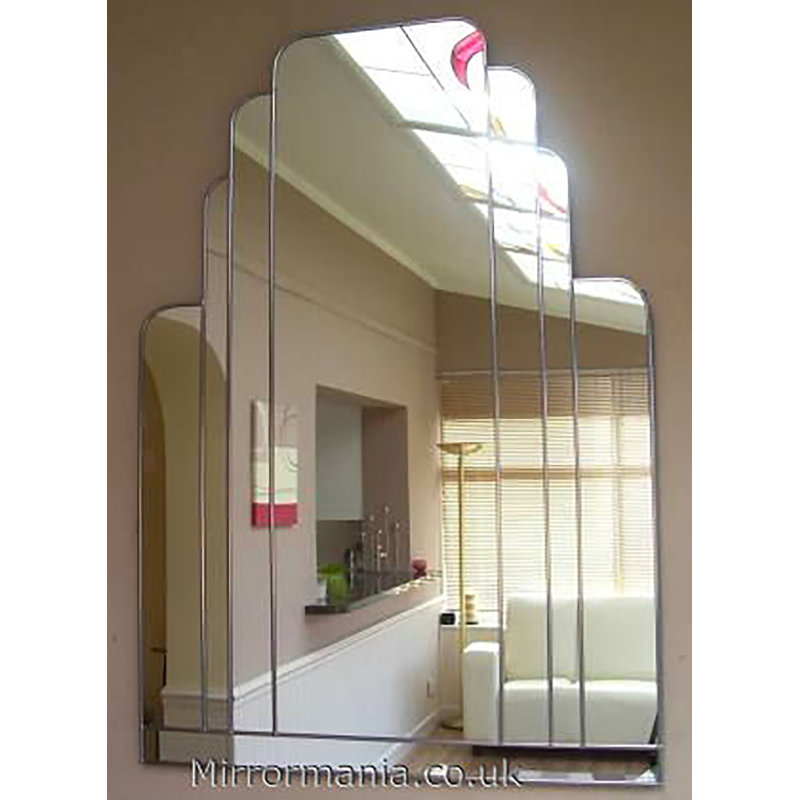 Yareli Flat Wall Mirror, Silver