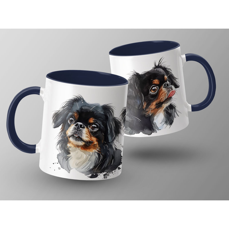 Ceramic Coffee Mug, 2, Navy