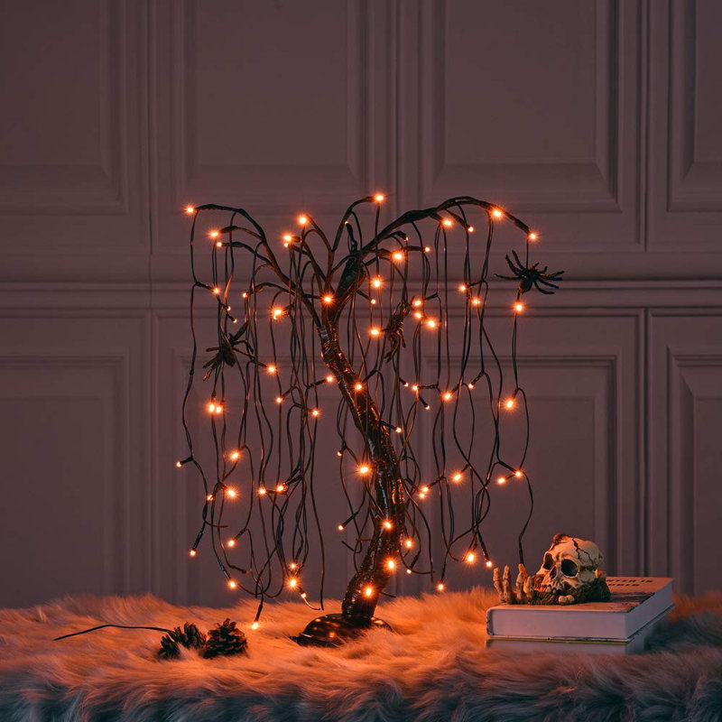 24'' LED Lighted Trees & Branches, Orange