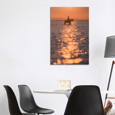 White Angels Of Camargue XXV by Daniel Kordan - Wrapped Canvas Print