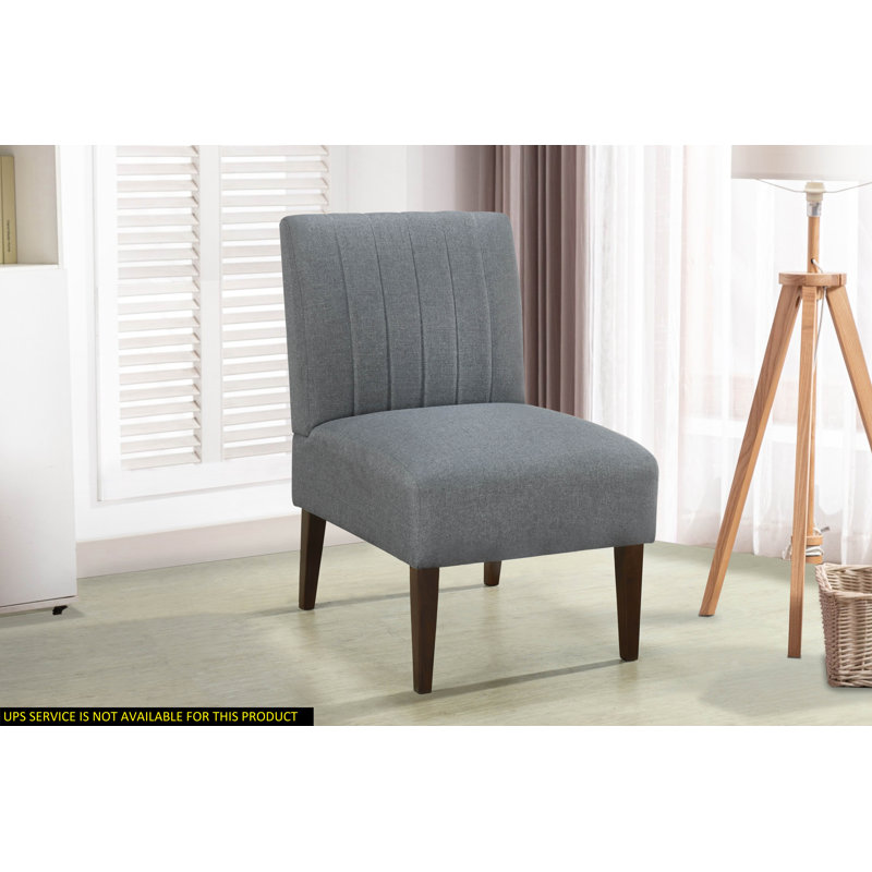 Chaise d'appoint de 29,81 po de large Kaie CHAISE D'APPOINT CONFORTABLE, Tissu gris