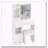 29.2" Small Space Vanity Table with LED Mirror, Power Station, Hair Dryer Bracket and Stool-1828783522