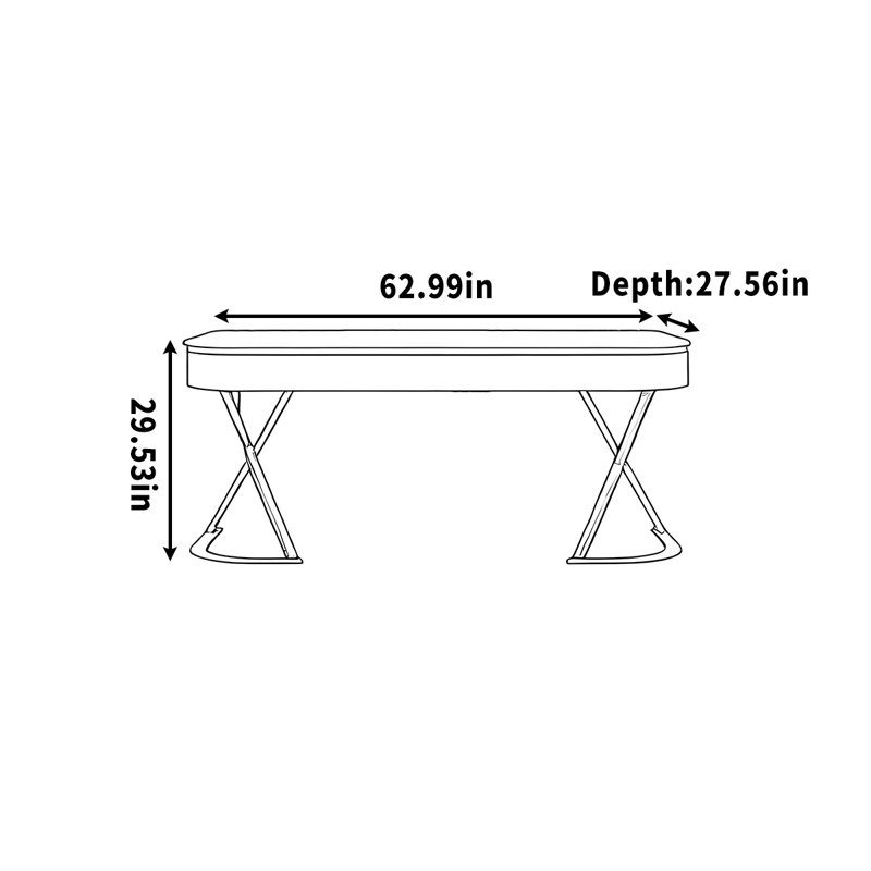 Décanteur, H 29,53 po x l 62,99 po x P 27,56 po